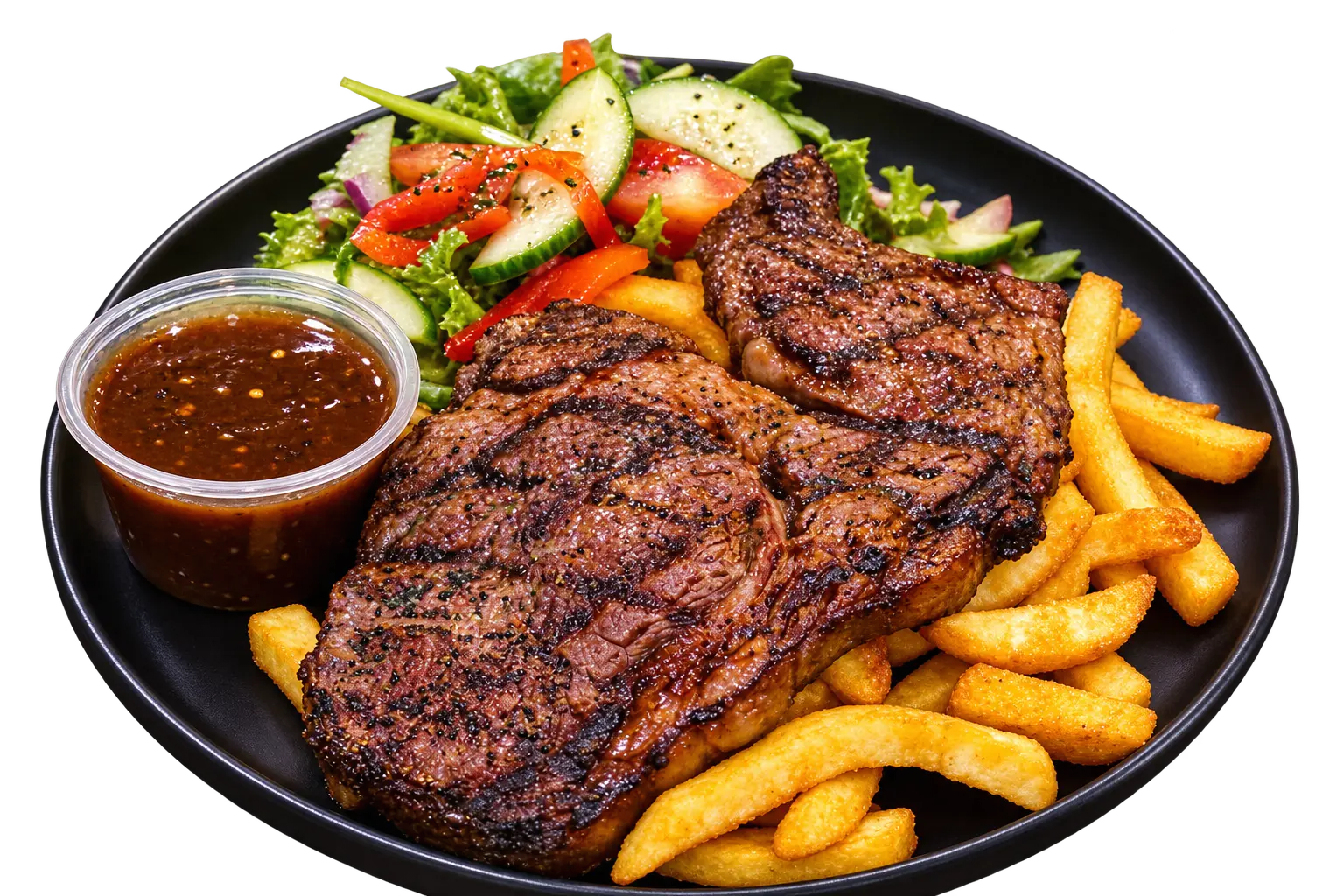 Beef stake and Chips